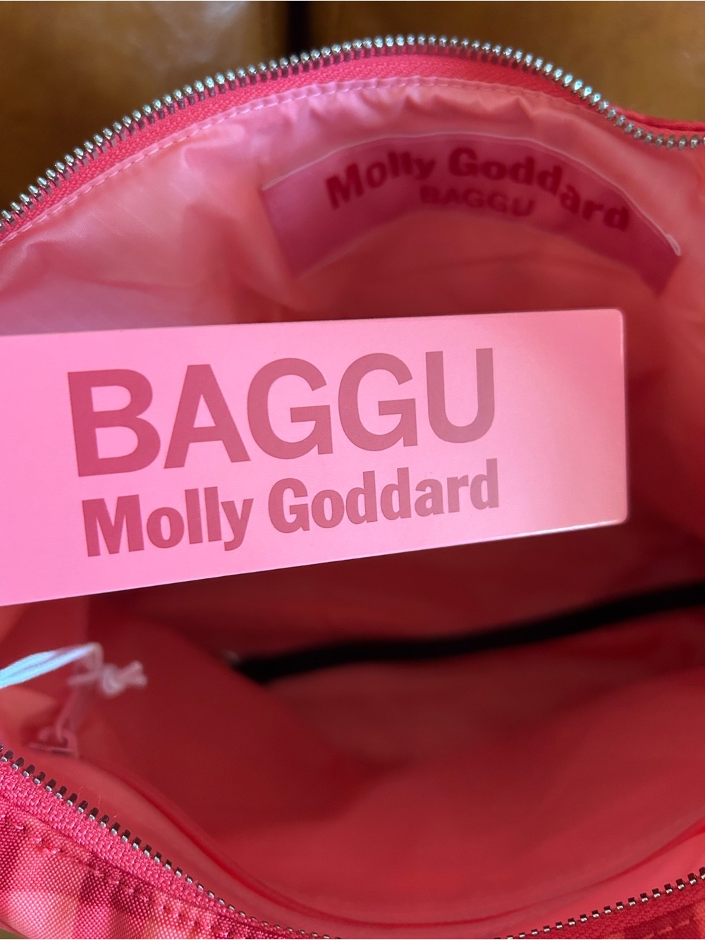 BAGGU x Molly Goddard Ruby Gingham Ruffle Shoulder Bag NWT - Picture 7 of 8